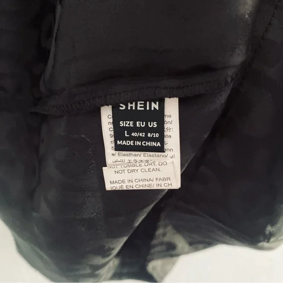 SHEIN black cheetah print blouse - Picture 7 of 7